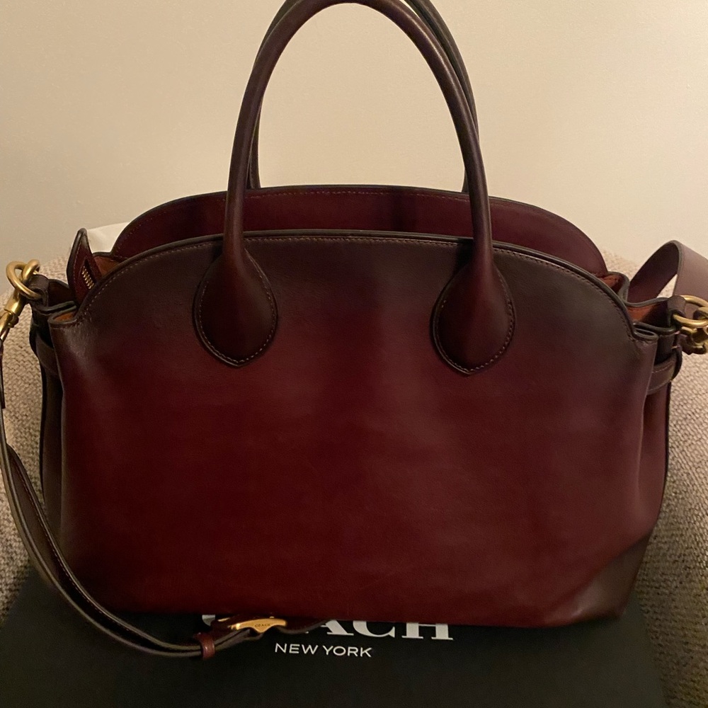 Coach Merlot Empire 40 good condition  with receipt   used few time minor wears